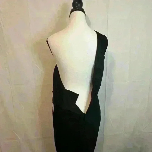 Lulus Good Times Only Black Fitted One-Shoulder Maxi Dress Women's Size M - Picture 6 of 12
